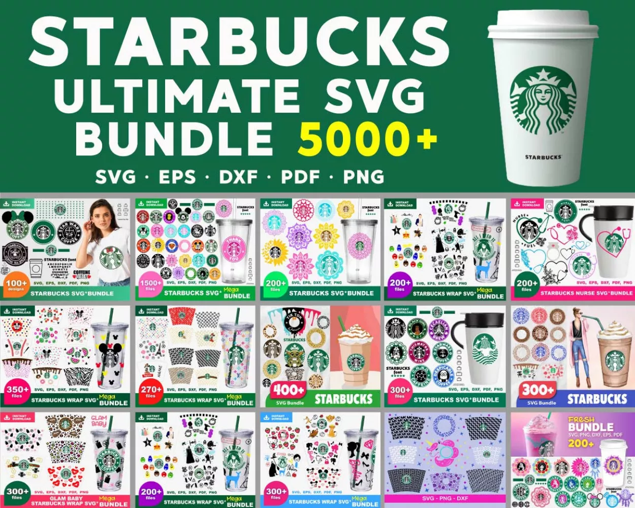 350+ BRANDS SvG PNG BUNDLE