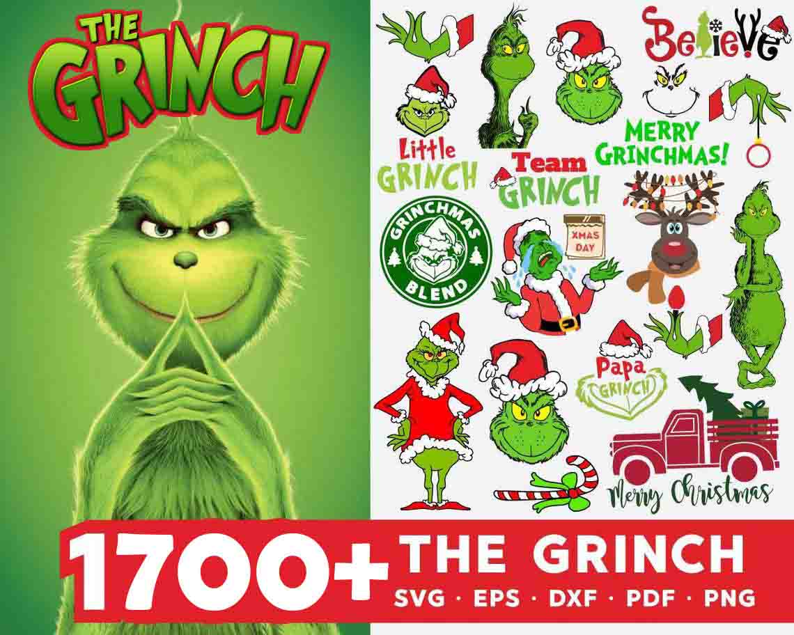 Ho Ho Ho Grinch SVG, PNG, PDF, Christmas SVG, Grinch SVG, Merry