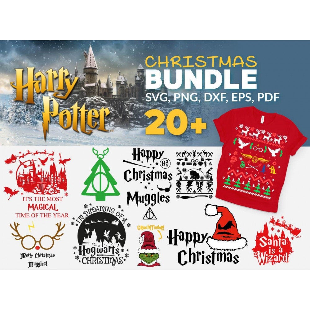 Christmas SVG (+99 Designs), PDF, PNG, Mega Christmas Bundle, Grinch SVG