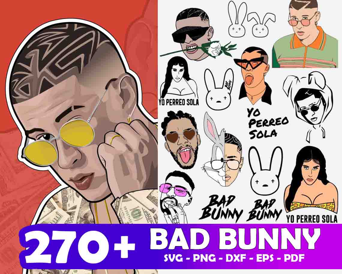 BAD BUNNY SVG 