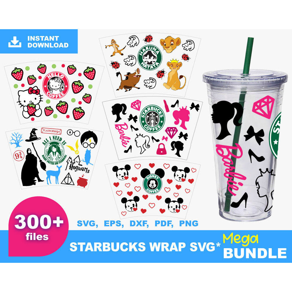 300+ Starbucks Wrap Bundle Svg - free svg files for cricut