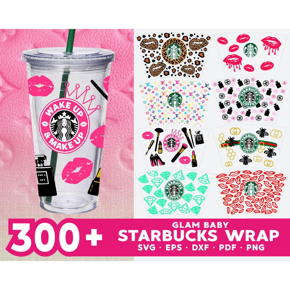 300 Glam Baby Starbucks Wrap Svg Bundle, Starbucks Svg, Starbuck