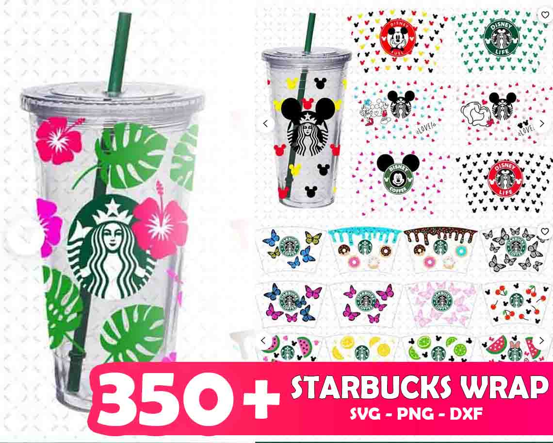 Disney starbucks wrap svg - Cricut font, svg file for cricut