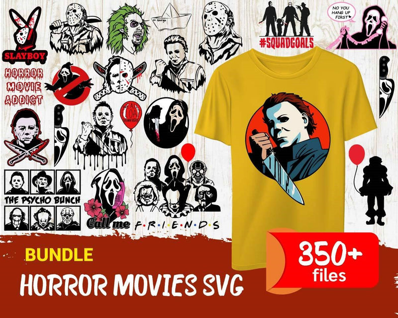 350+ Horror Movies SVG Bundle V2