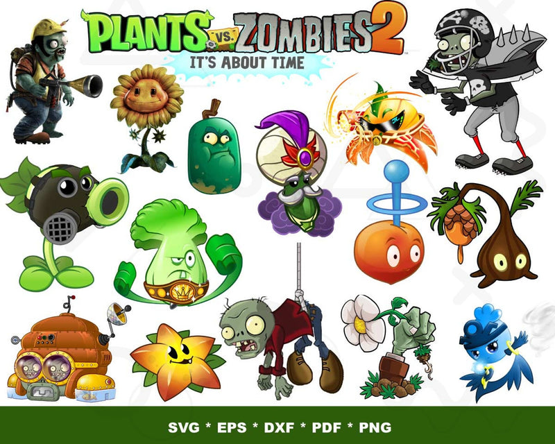 200+ Plants vs Zombies Svg Bundle