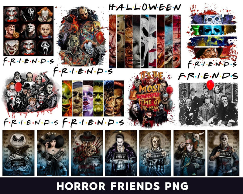 50+ Horror friends png Bundle