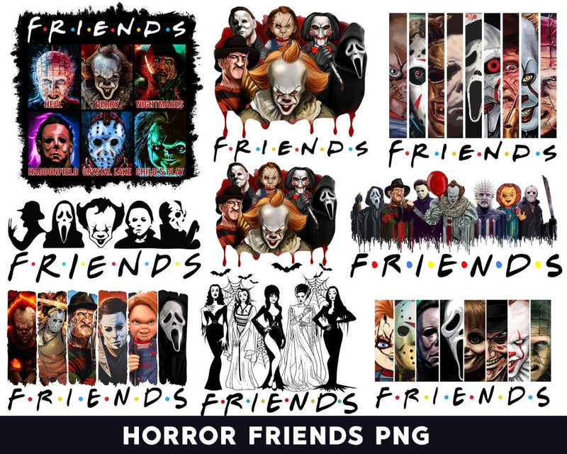 50+ Horror friends png Bundle
