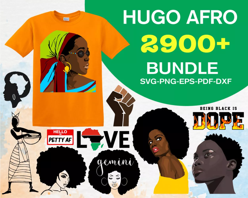 2.900+ Huge Afro SVG Bundle