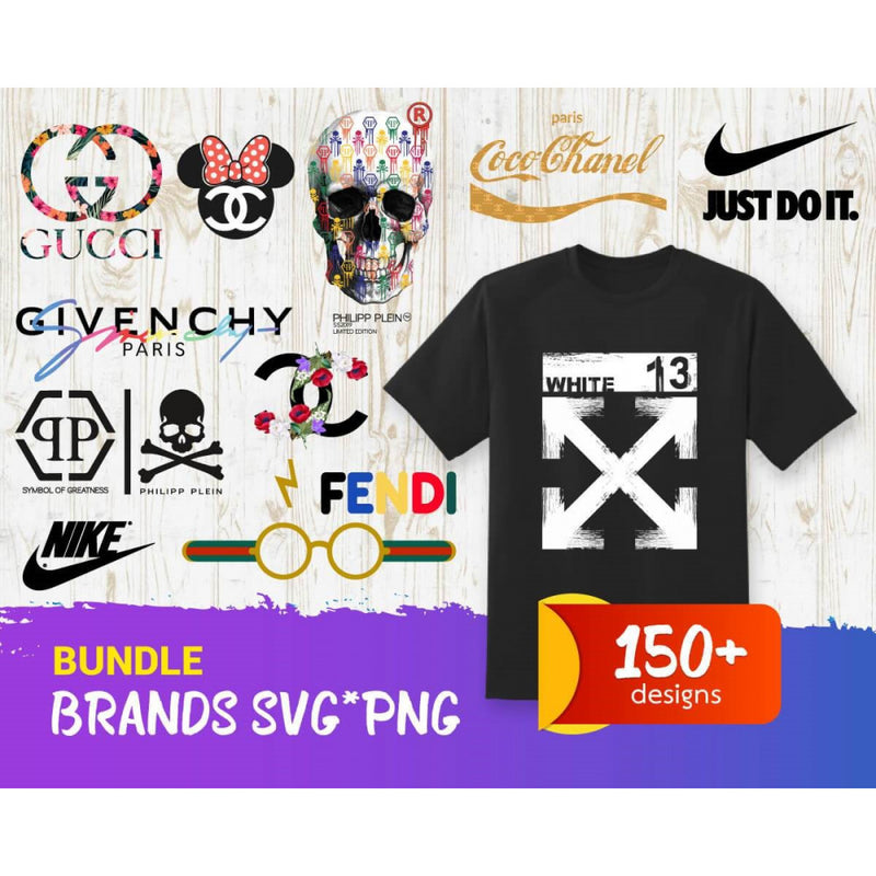 150+ Brands bundle SVG PNG