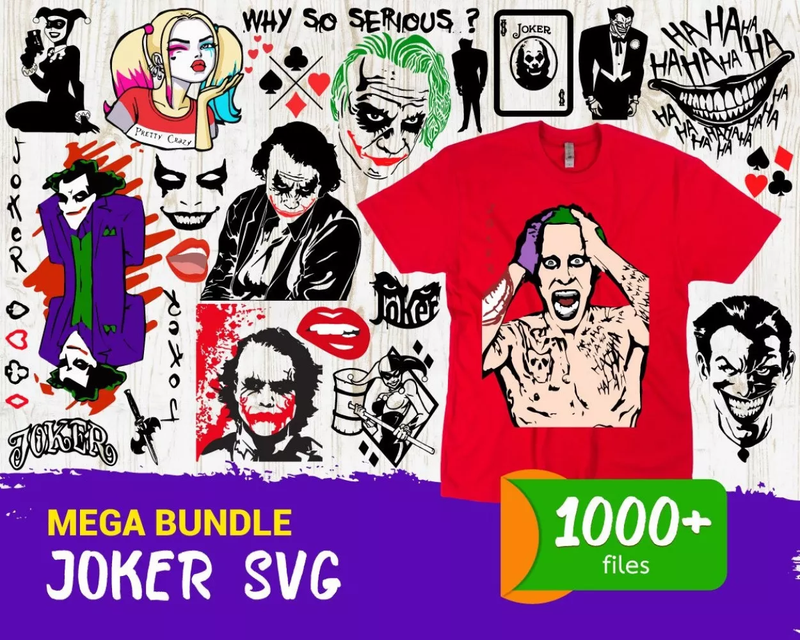 1000+ Joker SVG Bundle