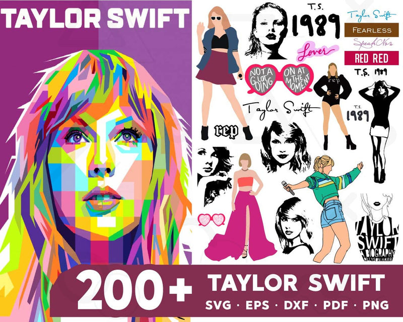 200+ Taylor Swift Svg Bundle