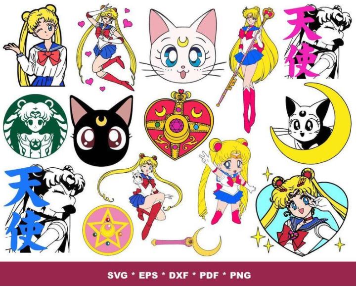 200+ Sailor Moon SVG Bundle V4