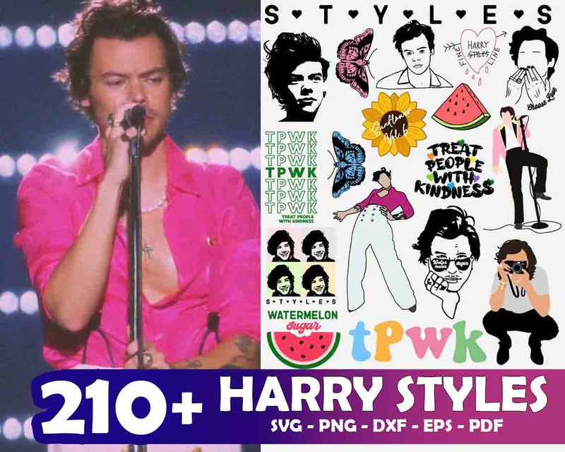 210+ Harry Styles SVG Bundle