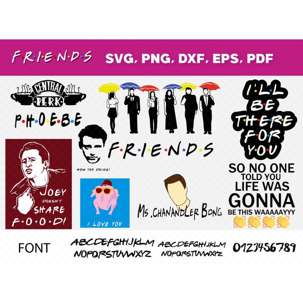 Central Perk SVG, PNG, PDF, Coffee Shop SVG, Friends SVG