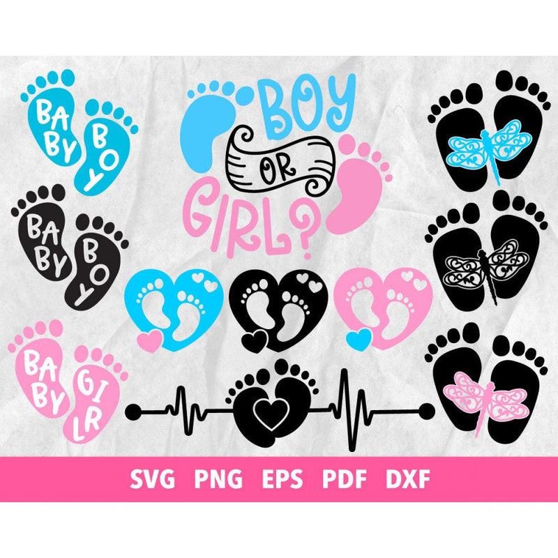 150+ Baby footprint svg bundle