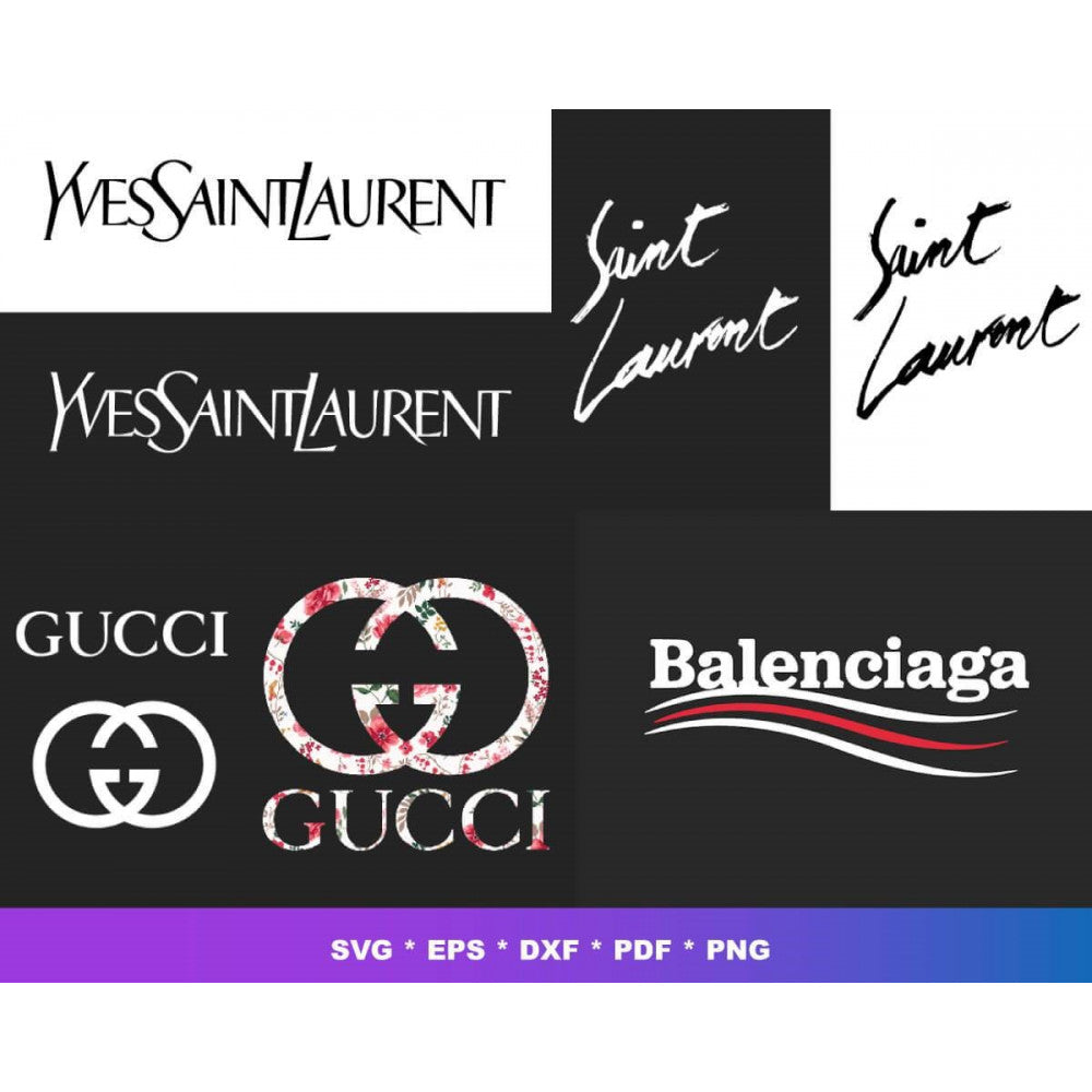 Brand Svg Bundle, Luxury Brand Png - Designerpick