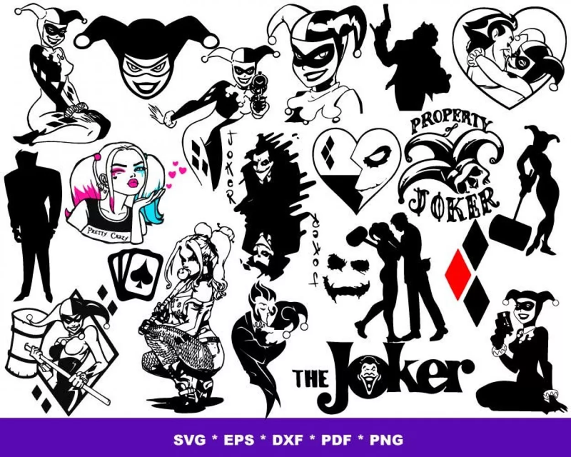 1000+ Joker SVG Bundle
