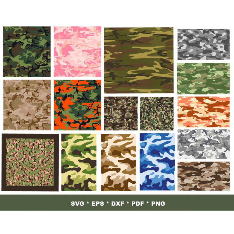 100+ Camouflage background svg bundle