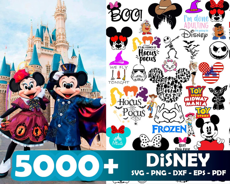 5000+ Disney SVG Bundle