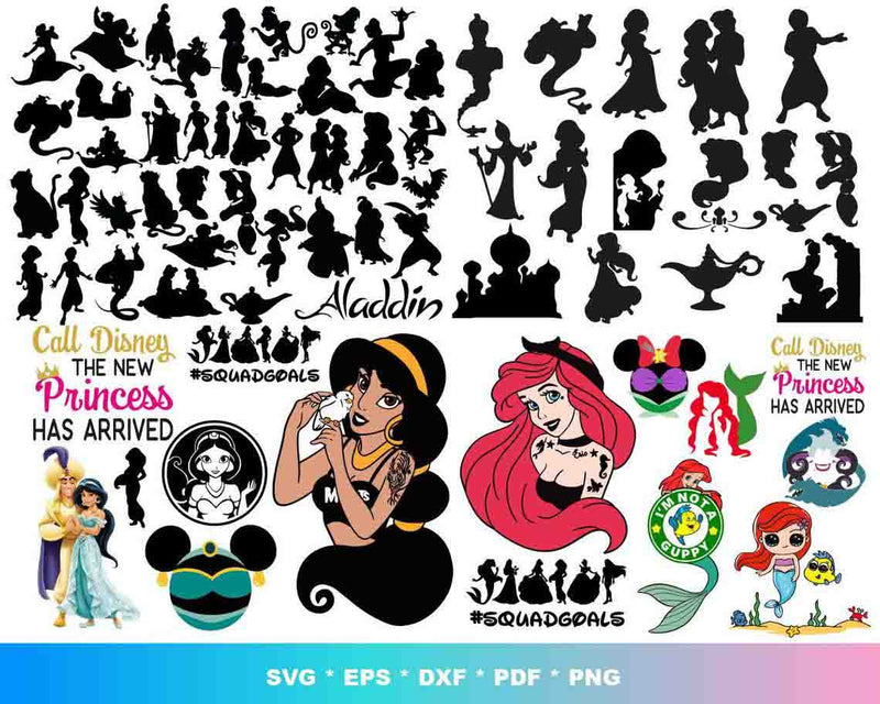 7000+ Disney Princess SVG Bundle