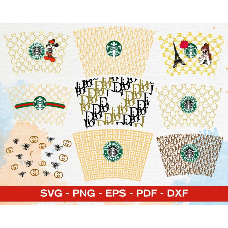 300+ Starbucks wrap luxury svg bundle