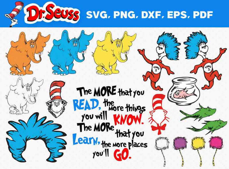 100+ Dr Seuss SvG Bundle