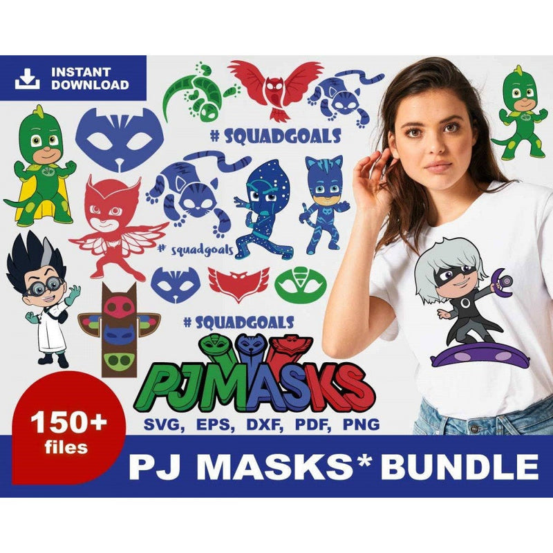 150+ PJ masks svg bundle