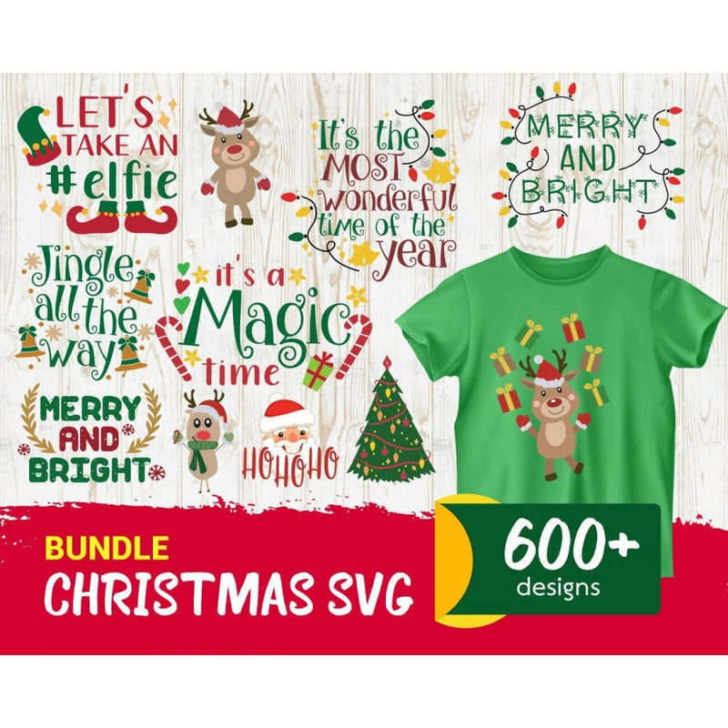 600+ CHRISTMAS BUNDLE SVG