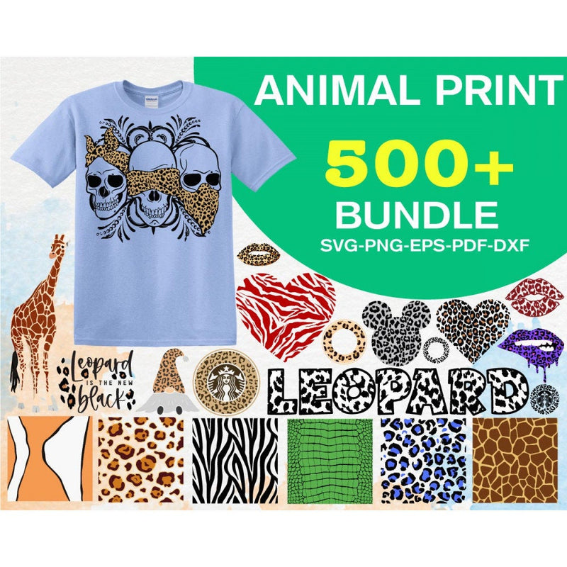 500+ ANIMAL PRINT SvG BUNDLE