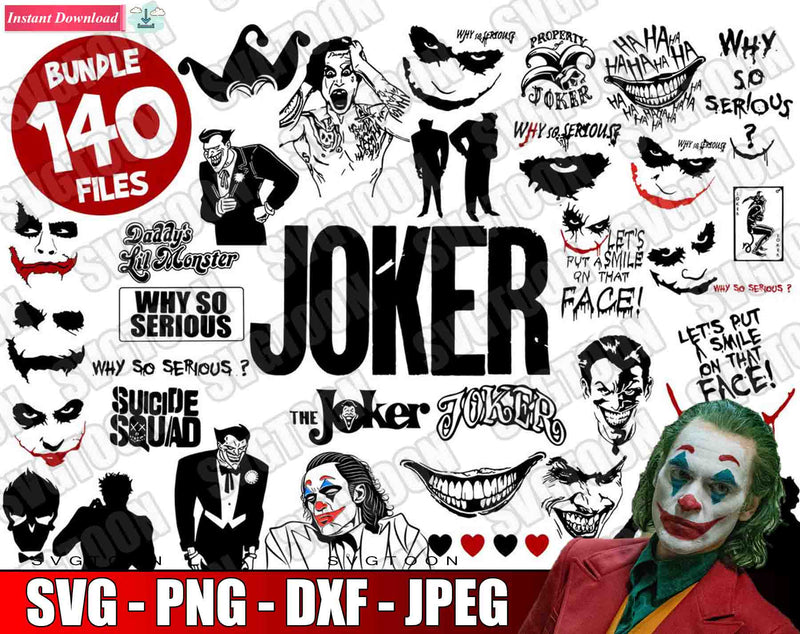 Joker Bundle SvG PnG DxF