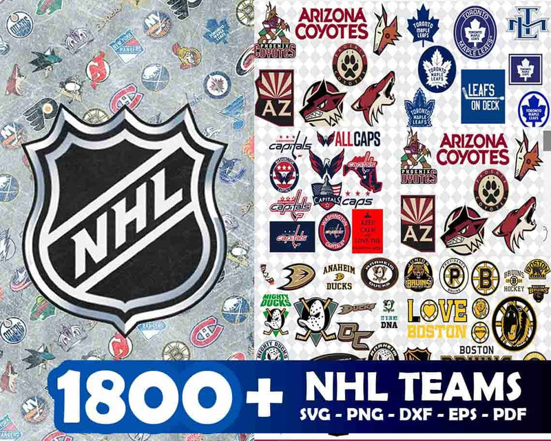 1800+ NHL  Teams SVG Bundle