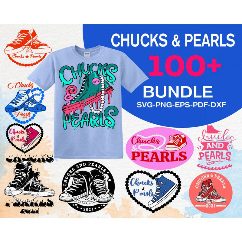 100+ Chucks & pearls svg png bundle