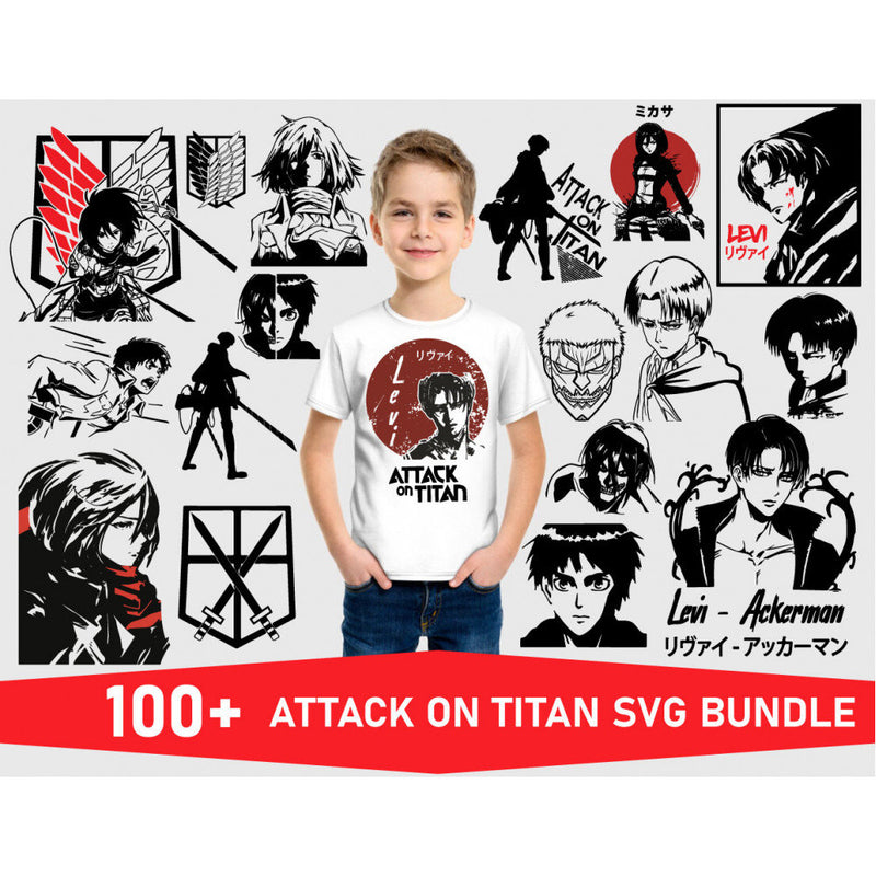 100+ Attack on titan svg bundle
