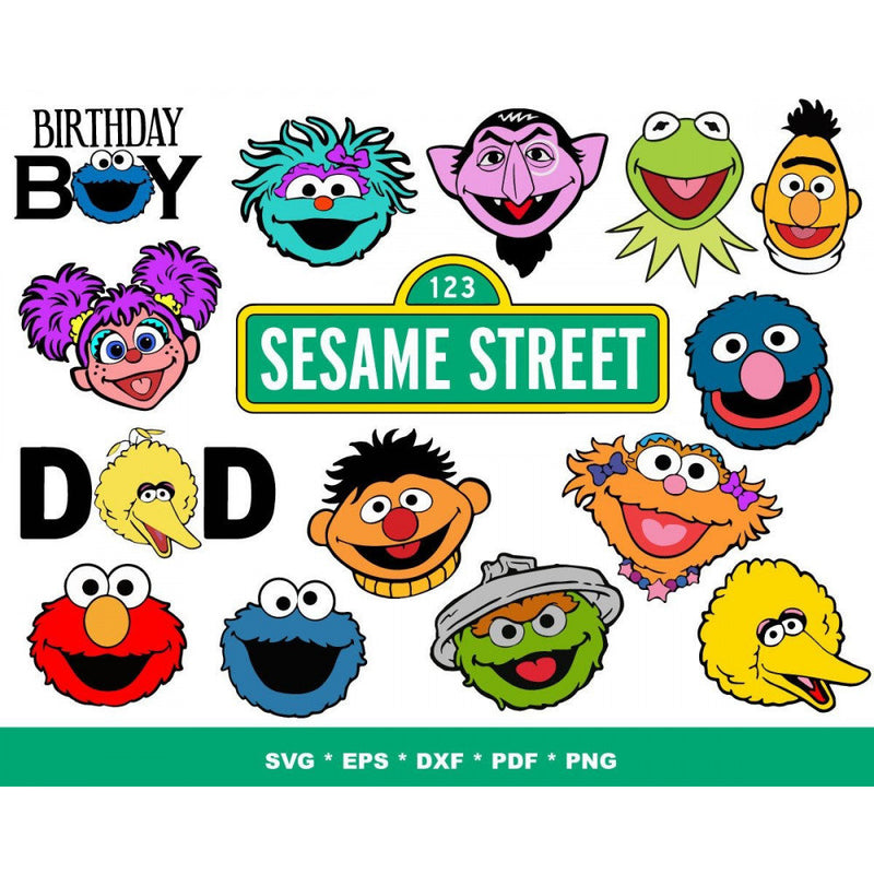 200+ Sesam street svg bundle