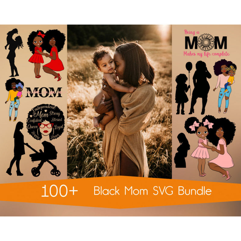 100+ Black mom svg bundle