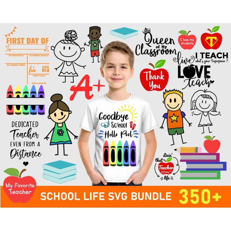 350+ SCHOOL LIFE SvG BUNDLE