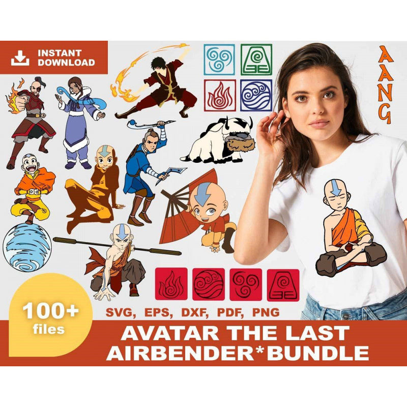100+ The last airbender svg bundle