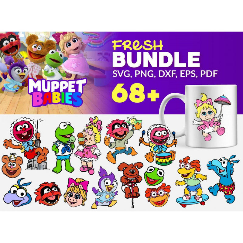 68+ Muppet babies svg bundle