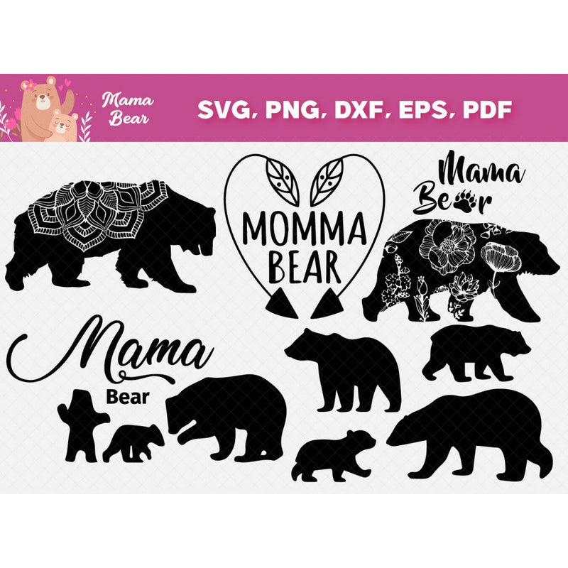50+ Mama bear svg bundle