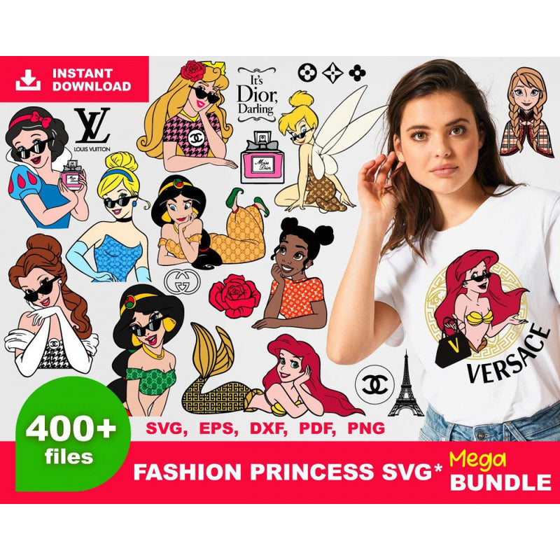 400+ Fashion princess svg bundle