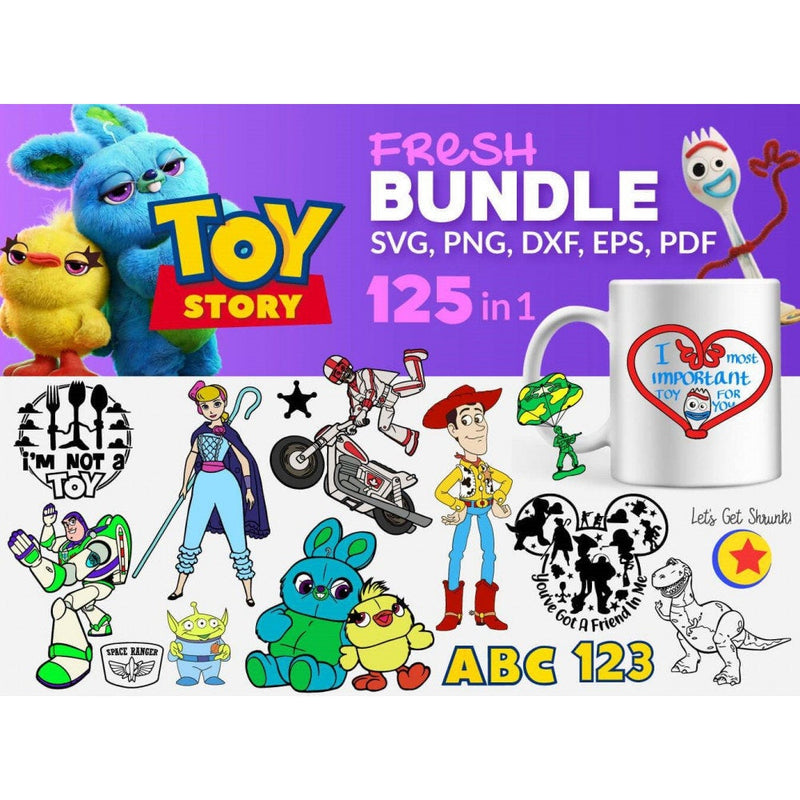 125+ Toy story svg bundle