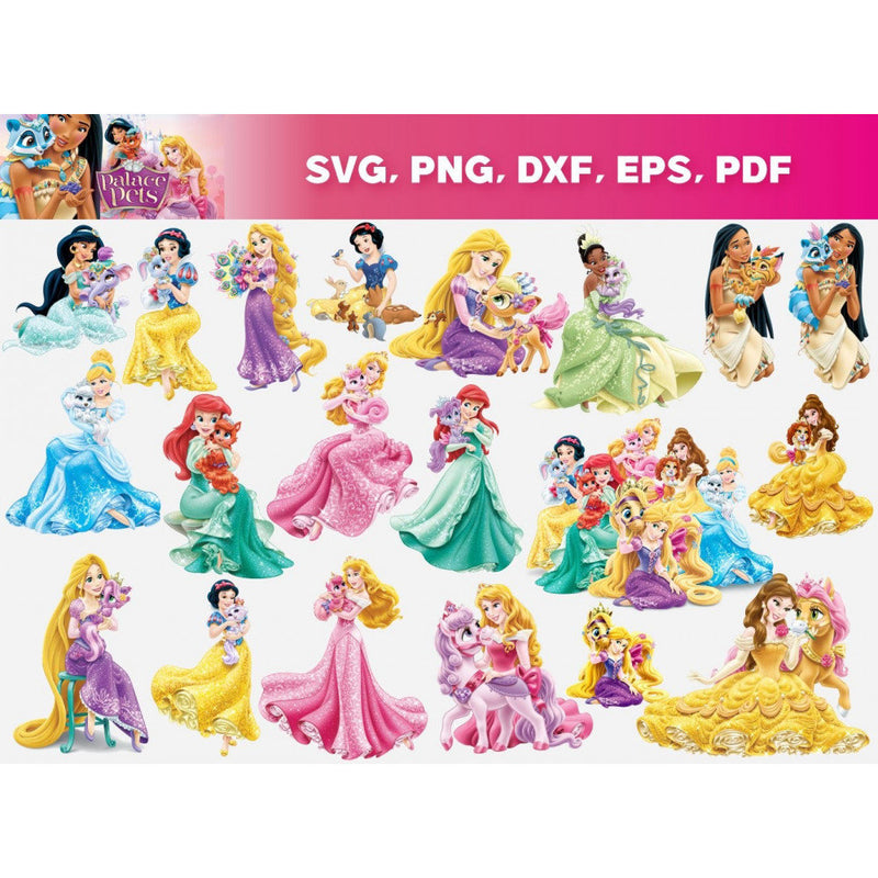 Disney Fashion Princess Bundle svg,400+ files Disney Fashion
