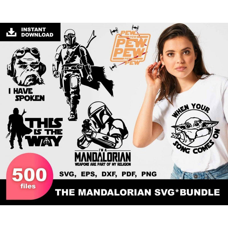 500+ THE Mandalorian svg bundle
